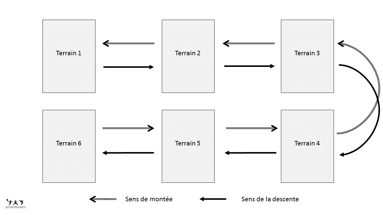 Organisation de tournoi en montante descendante